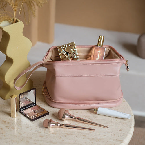 Rose De Make-Up Tas voor op reis met een slim ontwerp