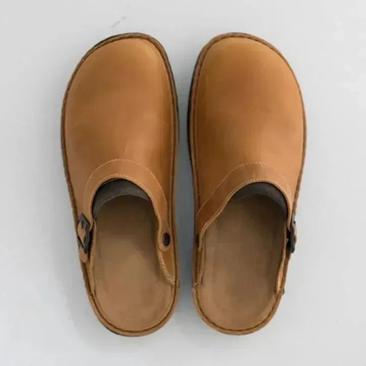 Orthopedische Leren Slippers Voor Mannen